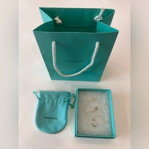 Tiffany & Co open wave silver necklace